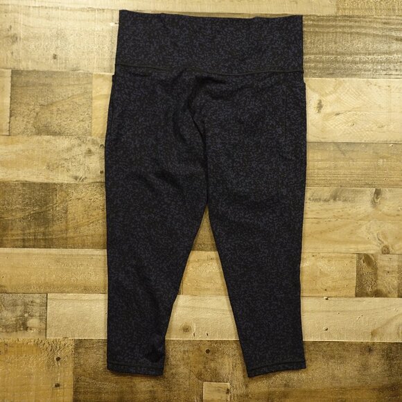 Athleta Salutation Stash Pocket Gravel Tight Leggings Women’s 1X Blue Black - Picture 1 of 13